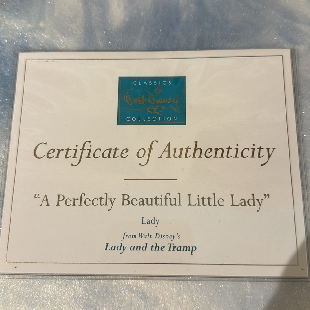 Classics Walt Disney collection Lady A perfectly beautiful little lady, 1999 - Picture 11 of 12